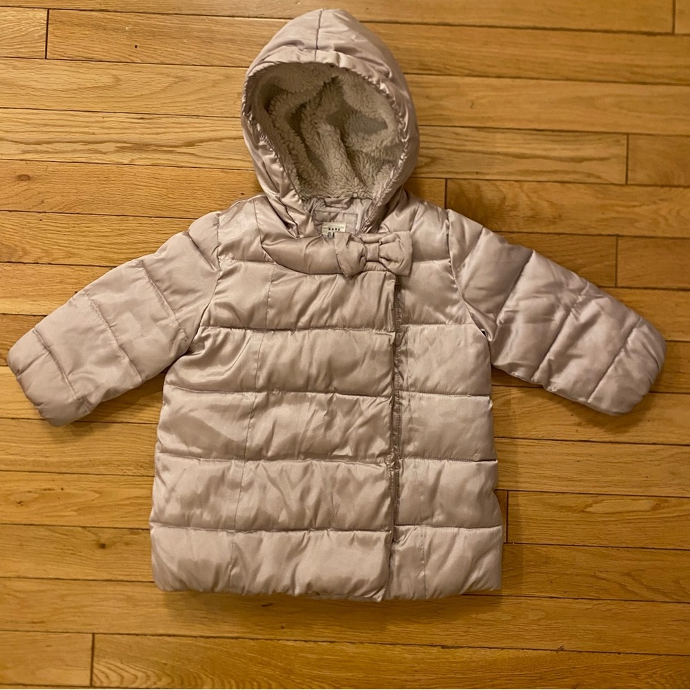 Baby GAP Fleece Lined Puffer Jacket Size 18 - 24
